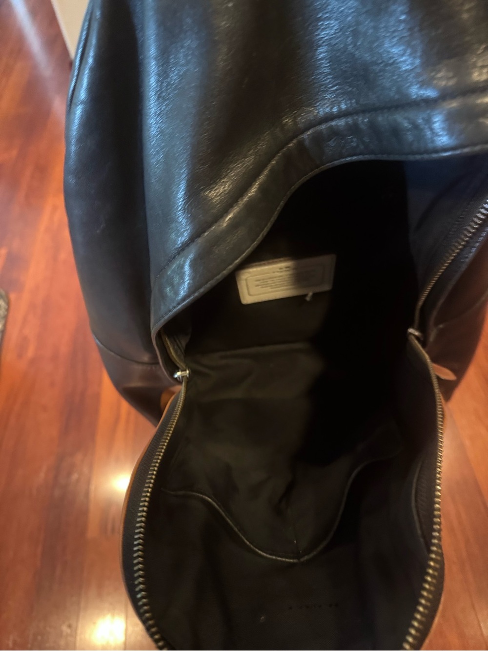 Coach Leather backpack - Picture 6 of 7